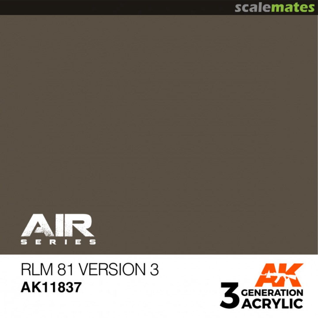 Boxart RLM 81 Version 3 AK 11837 AK 3rd Generation - Air Boxart RLM 81 Version 3 AK 11837 AK 3rd Generation - Air