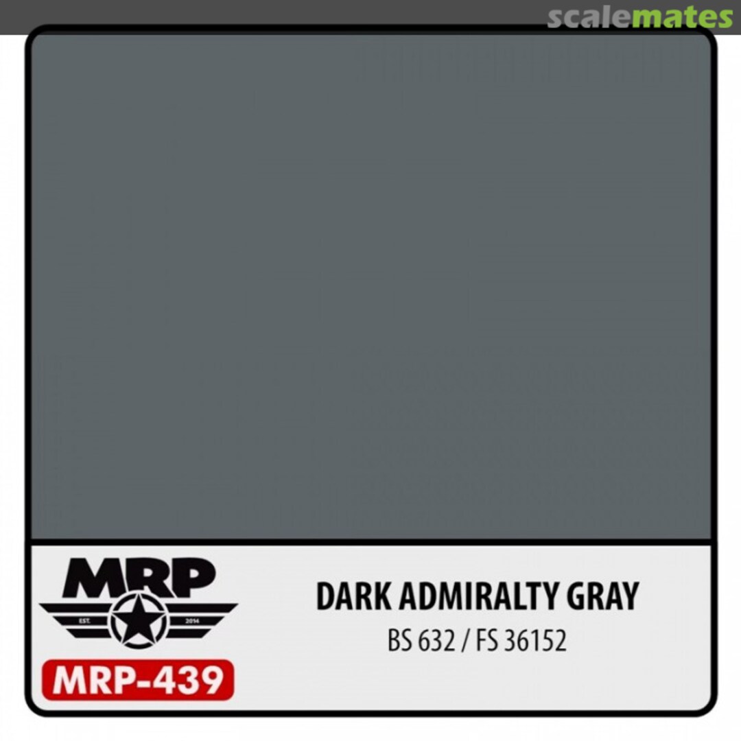 Boxart Dark Admiralty Gray BS381C:632 / FS36152 MRP-439 MR.Paint Boxart Dark Admiralty Gray BS381C:632 / FS36152 MRP-439 MR.Paint