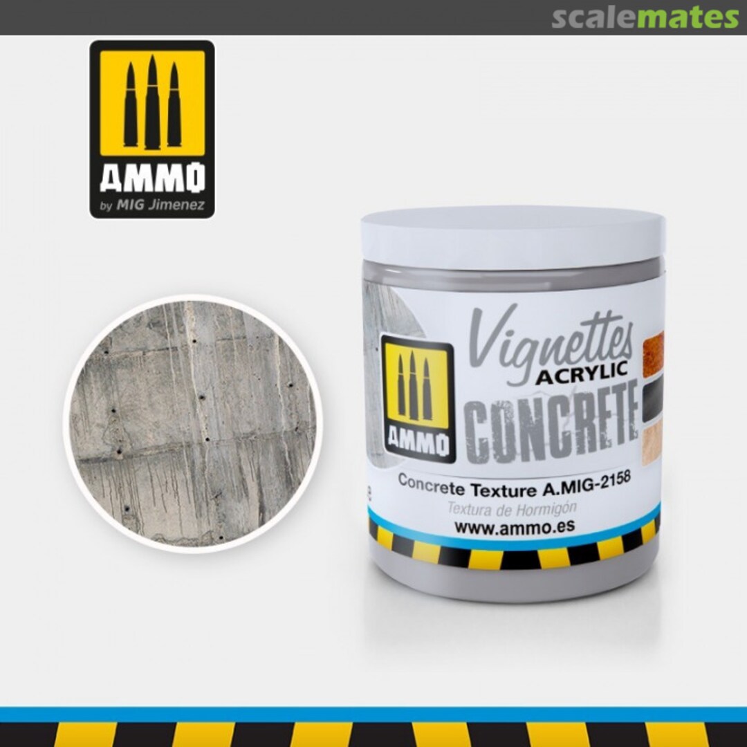 Boxart VIGNETTES Concrete Texture A.MIG-2158  Ammo by Mig Jimenez