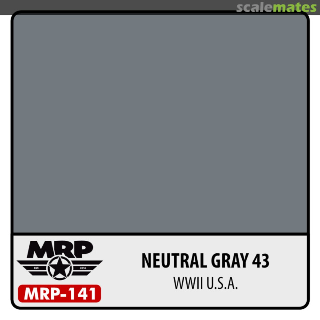 Boxart WWII US - Neutral Grey 43 MR.Paint Boxart WWII US - Neutral Grey 43 MR.Paint