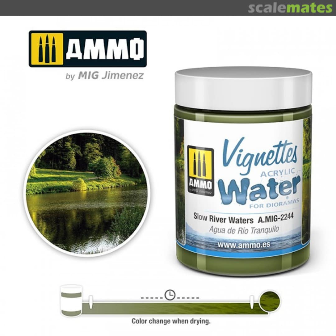 Boxart VIGNETTES Slow River Waters A.MIG-2244  Ammo by Mig Jimenez