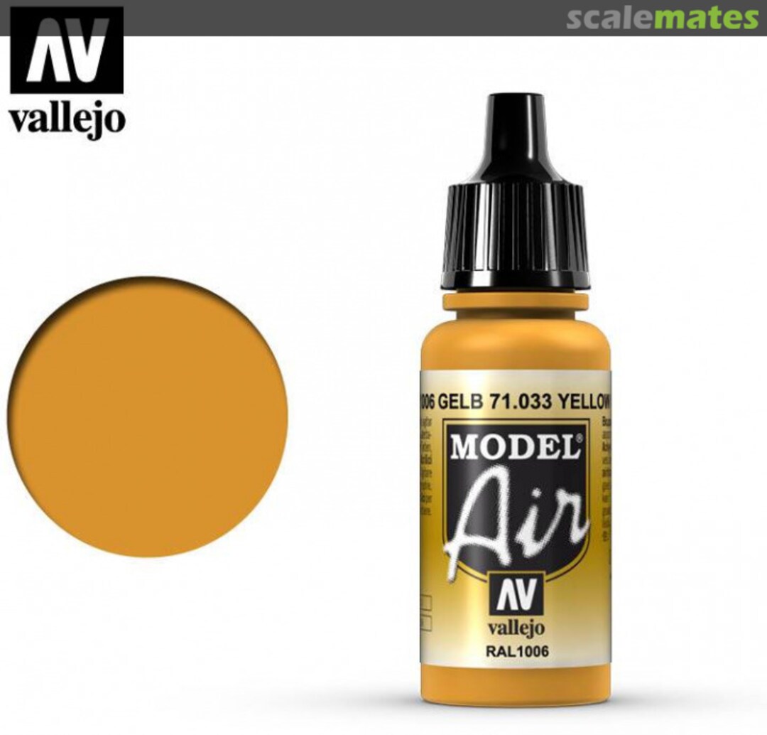 Boxart Yellow Ochre - RAL1006 71.033 Vallejo Model Air Boxart Yellow Ochre - RAL1006 71.033 Vallejo Model Air