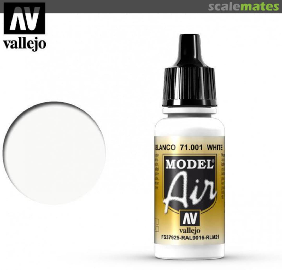 Boxart White 71.001 Vallejo Model Air