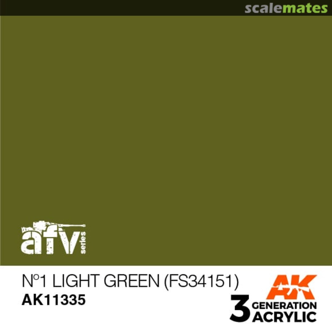 Boxart N°1 Light Green (FS 34151) AK 11335 AK 3rd Generation - AFV Boxart N°1 Light Green (FS 34151) AK 11335 AK 3rd Generation - AFV