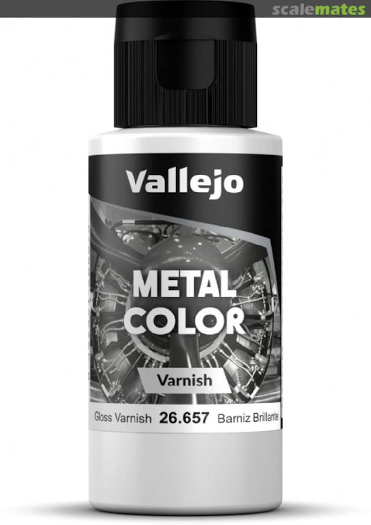 Boxart Gloss Metal Varnish - new formula  Vallejo Metal Color