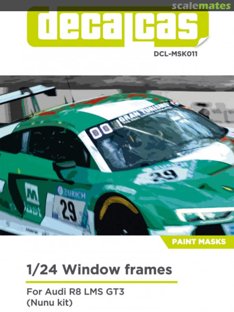 Boxart Audi R8 LMS GT3 DCL-MSK011 Decalcas Boxart Audi R8 LMS GT3 DCL-MSK011 Decalcas