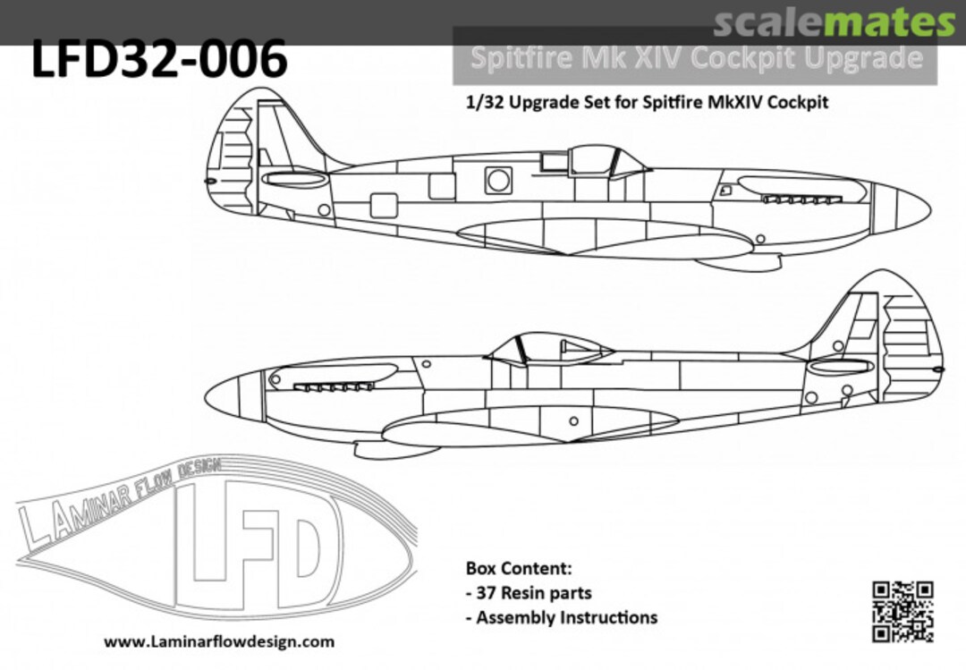 Boxart Spitfire Mk XIV Cockpit Upgrade LFD32-006 Laminar Flow Design Boxart Spitfire Mk XIV Cockpit Upgrade LFD32-006 Laminar Flow Design