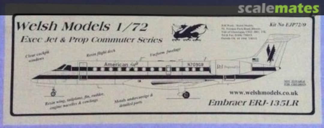 Boxart Embraer ERJ-135LR EJP72/09 Welsh Models Boxart Embraer ERJ-135LR EJP72/09 Welsh Models