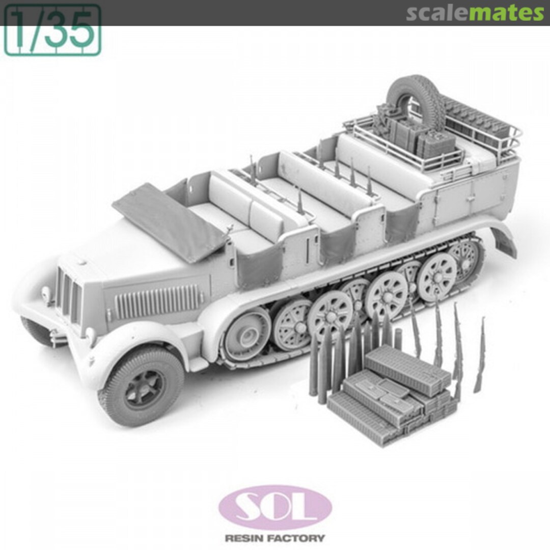 Boxart Sd.Kfz.7 Mittlere 8t Half-track Initial Ver. Accessories MM928 SOL