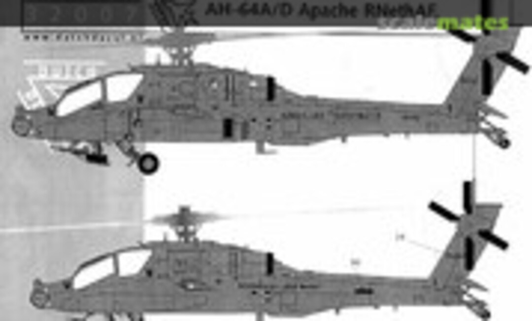 1:32 AH-64A/D Apache RNethAF. (Dutch Decal 32007) 32007