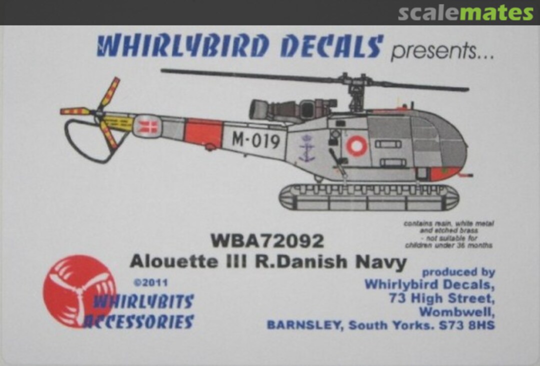 Boxart Alouette III in Royal Danish Navy Service WBA72092 Whirlybird