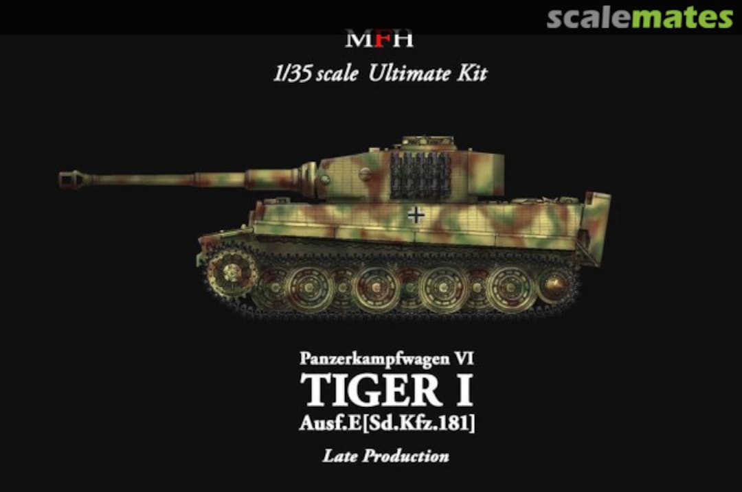 Boxart Panzerkampfwagen VI Tiger I Ausf. E (Sd.Kfz.181) MK-002 Model Factory Hiro