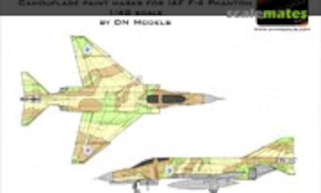 1:48 Camouflage Paint masks F-4 Phantom IAF (DN Models 48/827-008) 48/827-008