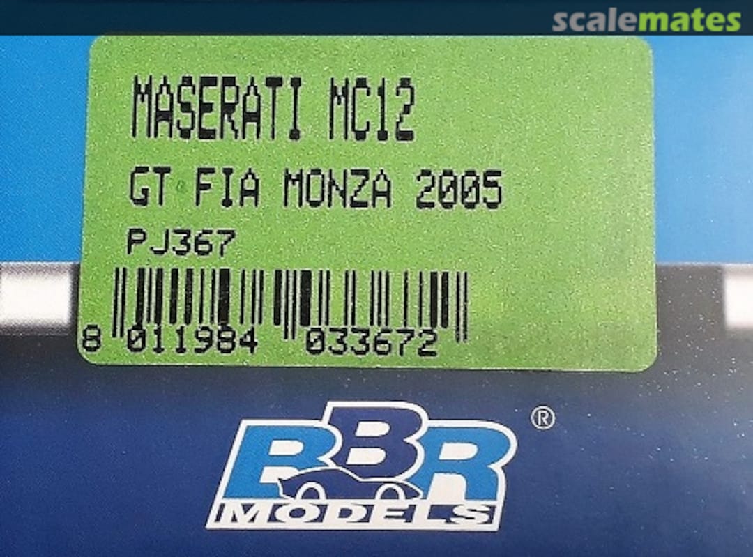 Boxart Maserati MC12 PJ367 Project 43 Boxart Maserati MC12 PJ367 Project 43
