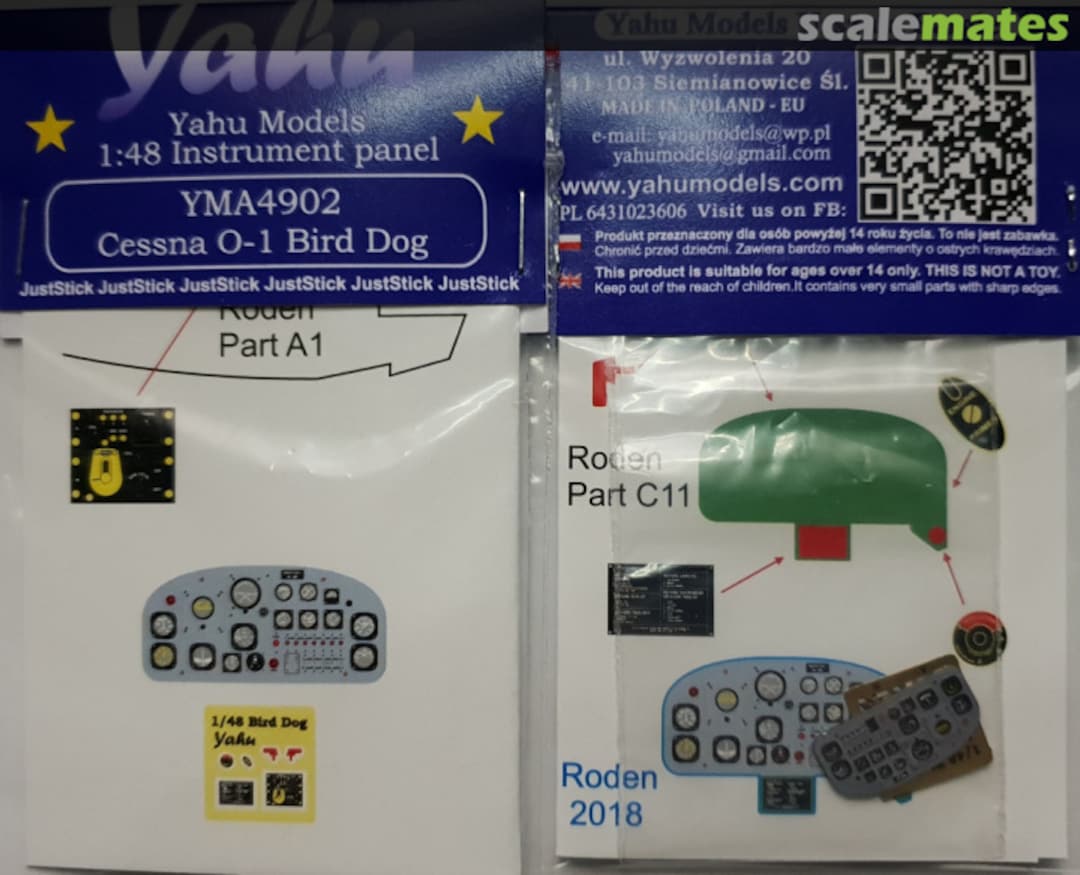 Boxart Cessna O-1 Bird Dog YMA4902 Yahu Models