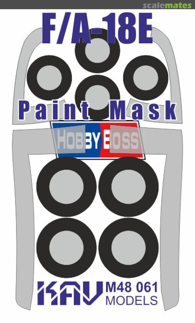 Boxart F/A-18E Super Hornet paint mask KAV M48 061 KAV models Boxart F/A-18E Super Hornet paint mask KAV M48 061 KAV models