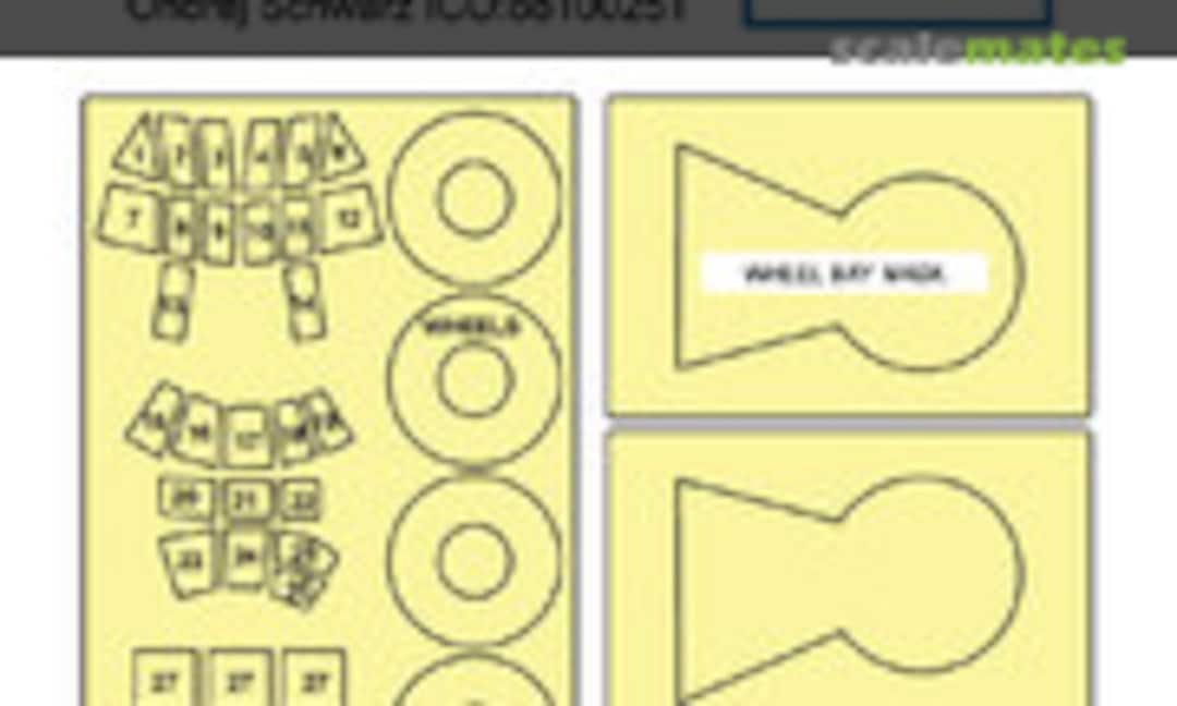 1:72 Junkers Ju-86 P/R mask (Omask 57024) 57024