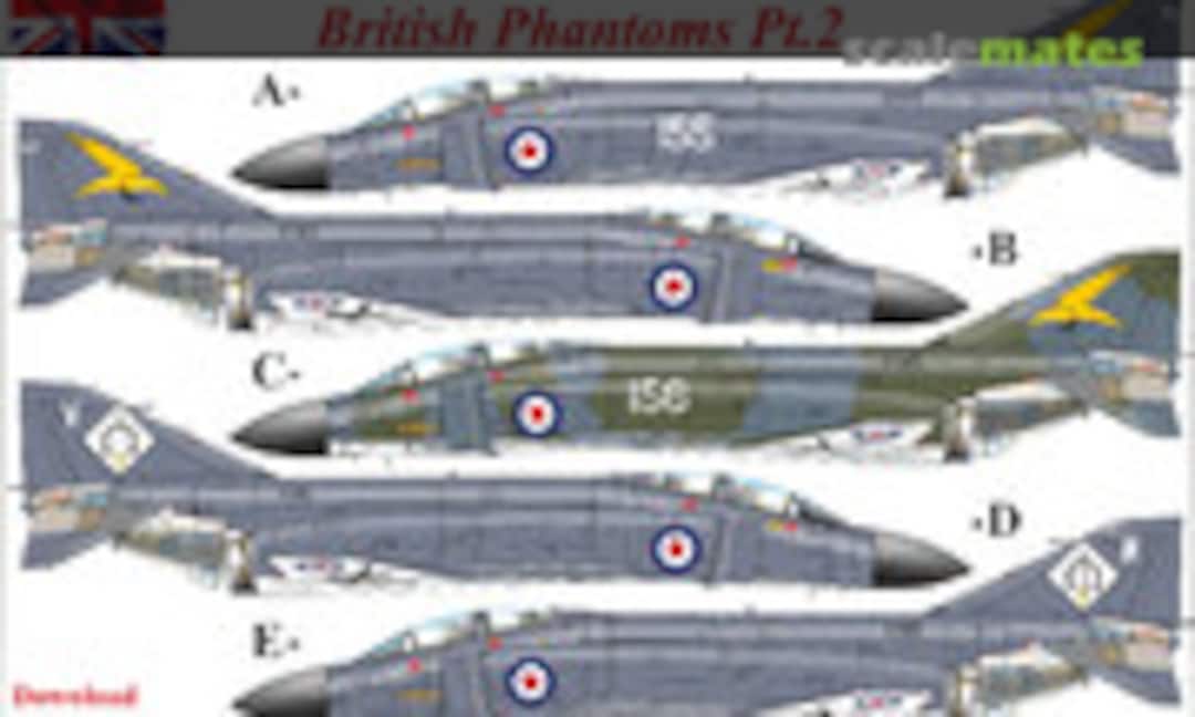 1:48 F-4K Phantom-II FG.1, British Phantoms Pt.2, without stencils (UpRise Decal UR48219) UR48219