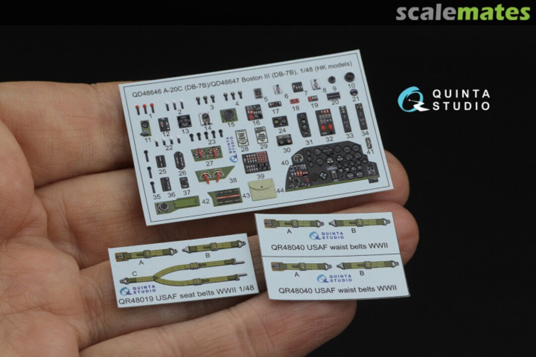 Contents A-20C Havoc (DB-7B) interior 3D decals QD48646 Quinta Studio Contents A-20C Havoc (DB-7B) interior 3D decals QD48646 Quinta Studio
