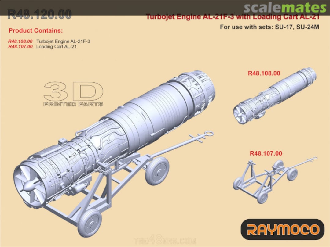Boxart Turbo jet engine AL-21F-3 with Loading Cart AL-21 R48.120.00 Raymoco Boxart Turbo jet engine AL-21F-3 with Loading Cart AL-21 R48.120.00 Raymoco