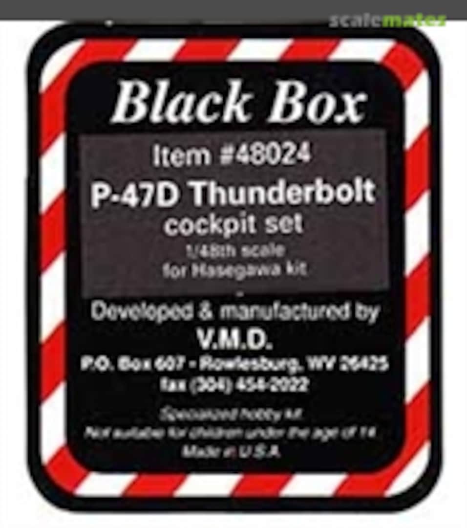 Boxart Republic P-47D Thunderbolt Cockpit Set 48024 Black Box Boxart Republic P-47D Thunderbolt Cockpit Set 48024 Black Box