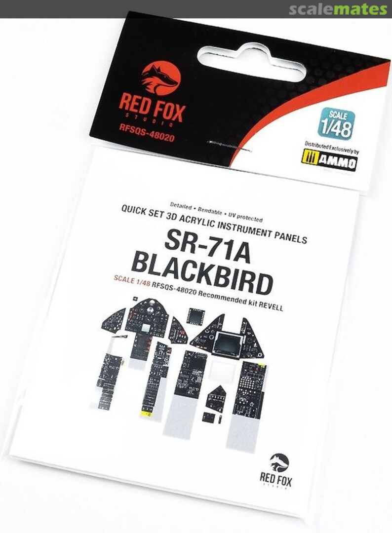 Boxart SR-71A Blackbird - 3D acrylic instrument panel RFSQS-48020 Red Fox Studio Boxart SR-71A Blackbird - 3D acrylic instrument panel RFSQS-48020 Red Fox Studio