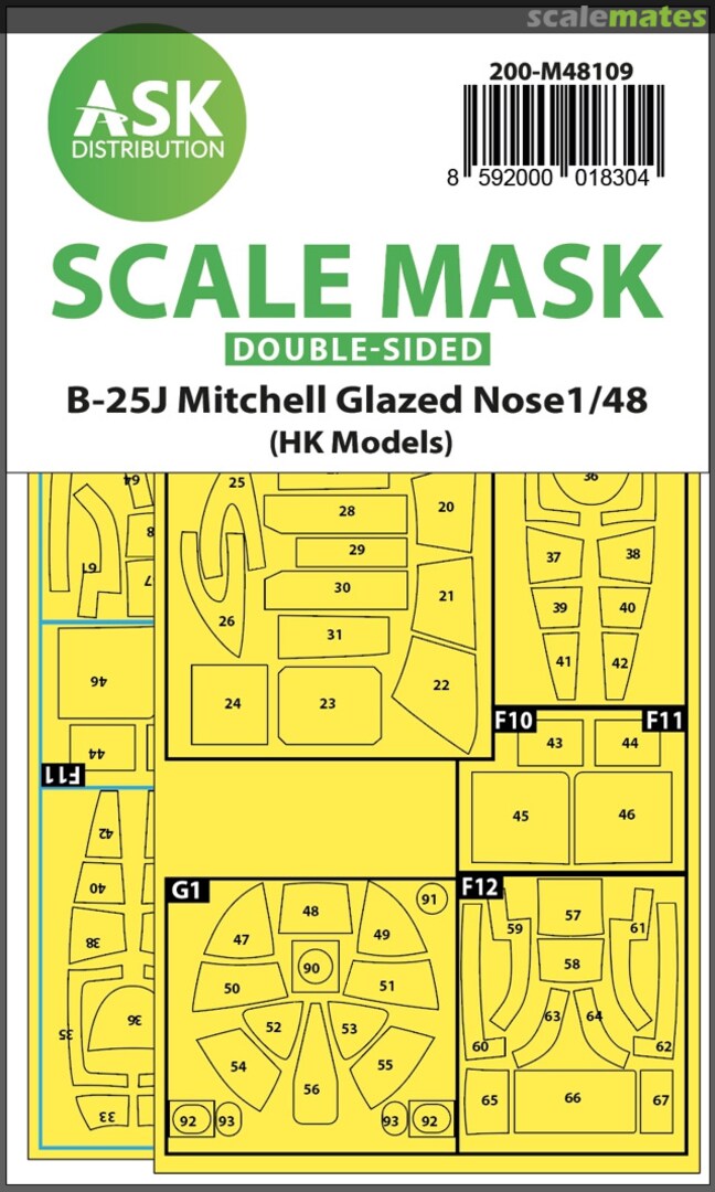Boxart B-25J Mitchell Glazed Nose 200-M48109 ASK Boxart B-25J Mitchell Glazed Nose 200-M48109 ASK