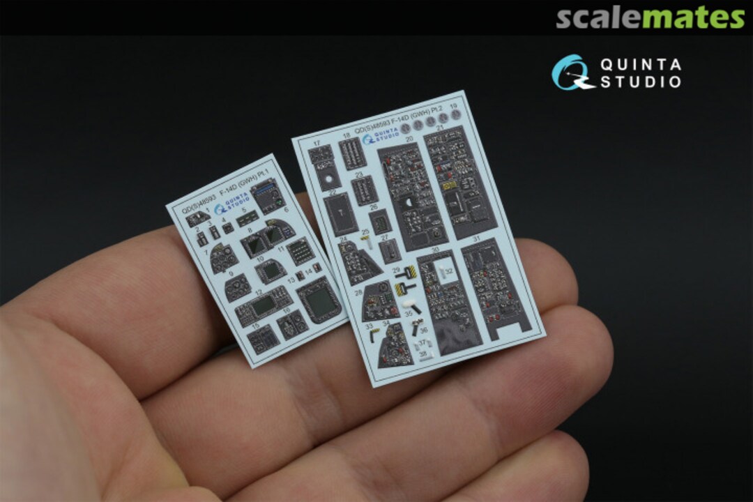 Contents F-14D Super Tomcat interior 3D decals QDS-48593 Quinta Studio Contents F-14D Super Tomcat interior 3D decals QDS-48593 Quinta Studio