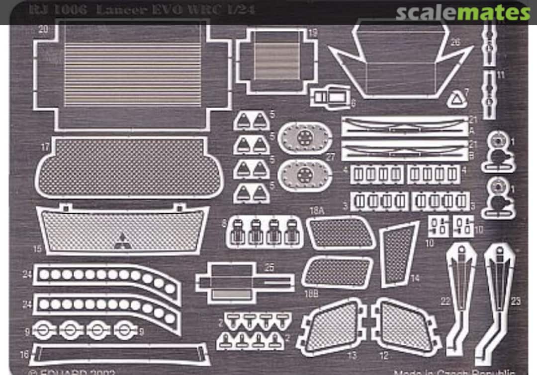 Boxart Mitsubishi Lancer Evo WRC 2002 1006 REJI Model Boxart Mitsubishi Lancer Evo WRC 2002 1006 REJI Model