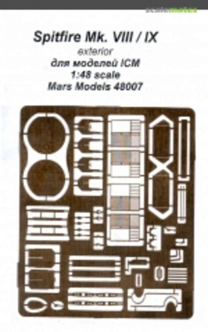Boxart Spitfire Mk VIII / IX exterior 48007 Mars Models