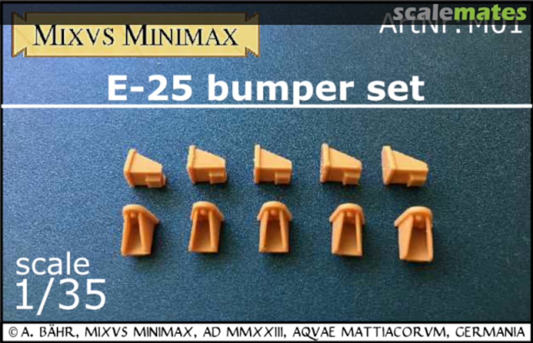 Boxart E-25 bumper set M01 Mixvs Minimax Boxart E-25 bumper set M01 Mixvs Minimax