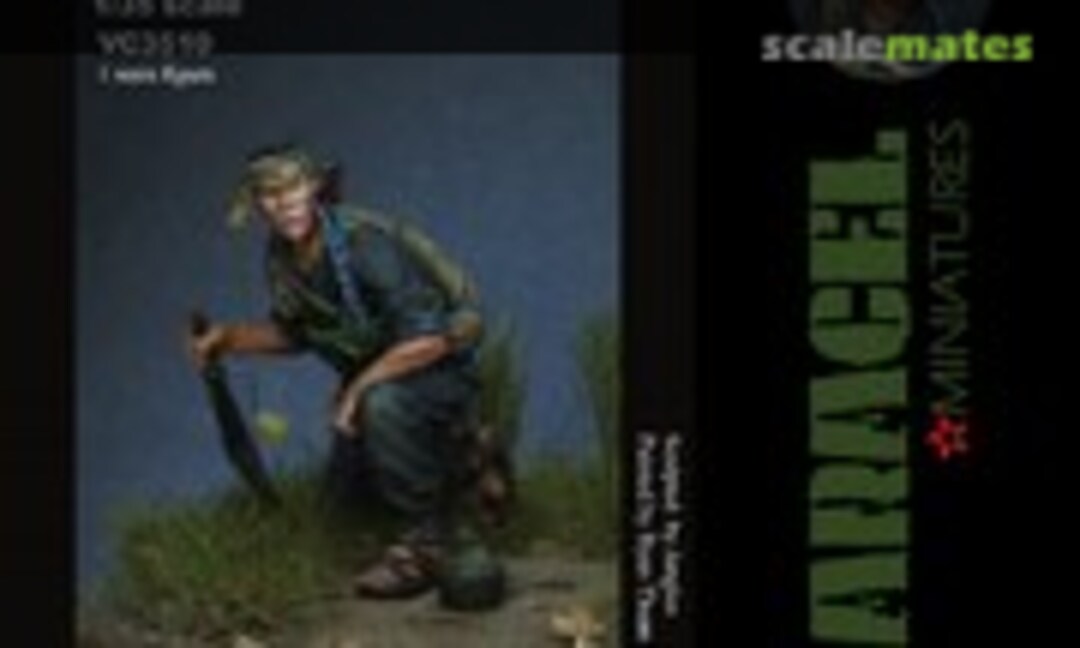1:35 VC Infantry 10 - Mr. Tu Machete (Mine planner) (Paracel Miniatures VC3510) VC3510