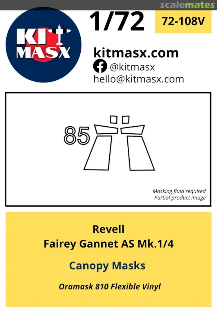 Boxart Fairey Gannet AS Mk.1/4 72-108V Kit Masx Boxart Fairey Gannet AS Mk.1/4 72-108V Kit Masx