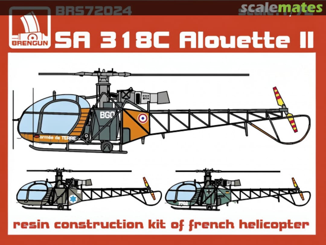 Boxart SA 318C Alouette II BRS72024 Brengun