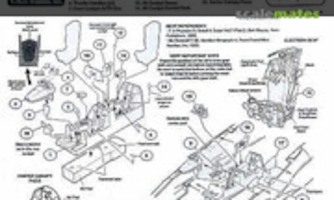 1:48 McDonnell Douglas F-4D Phantom II Cockpit Set (Black Box 48058) 48058