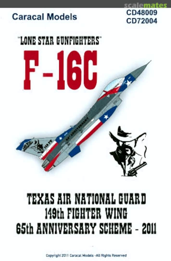 Boxart "Lone Star Gunfighters" F-16C CD72004 Caracal Models Boxart "Lone Star Gunfighters" F-16C CD72004 Caracal Models
