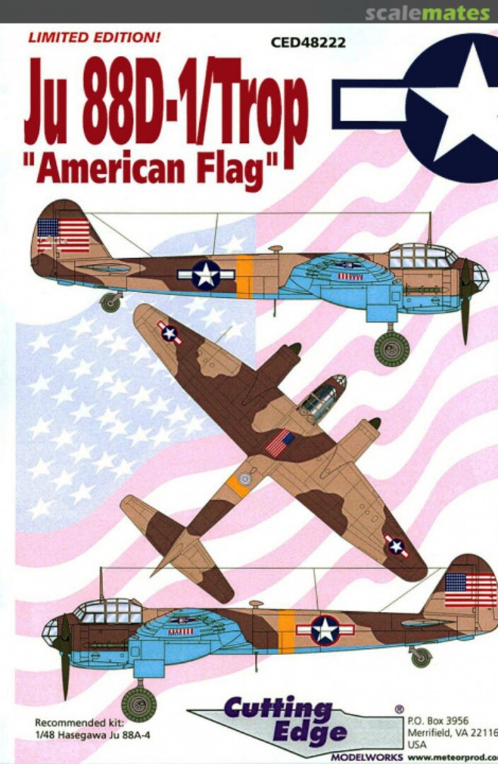 Boxart Ju 88D-1/Trop CED48222 Cutting Edge Modelworks Boxart Ju 88D-1/Trop CED48222 Cutting Edge Modelworks