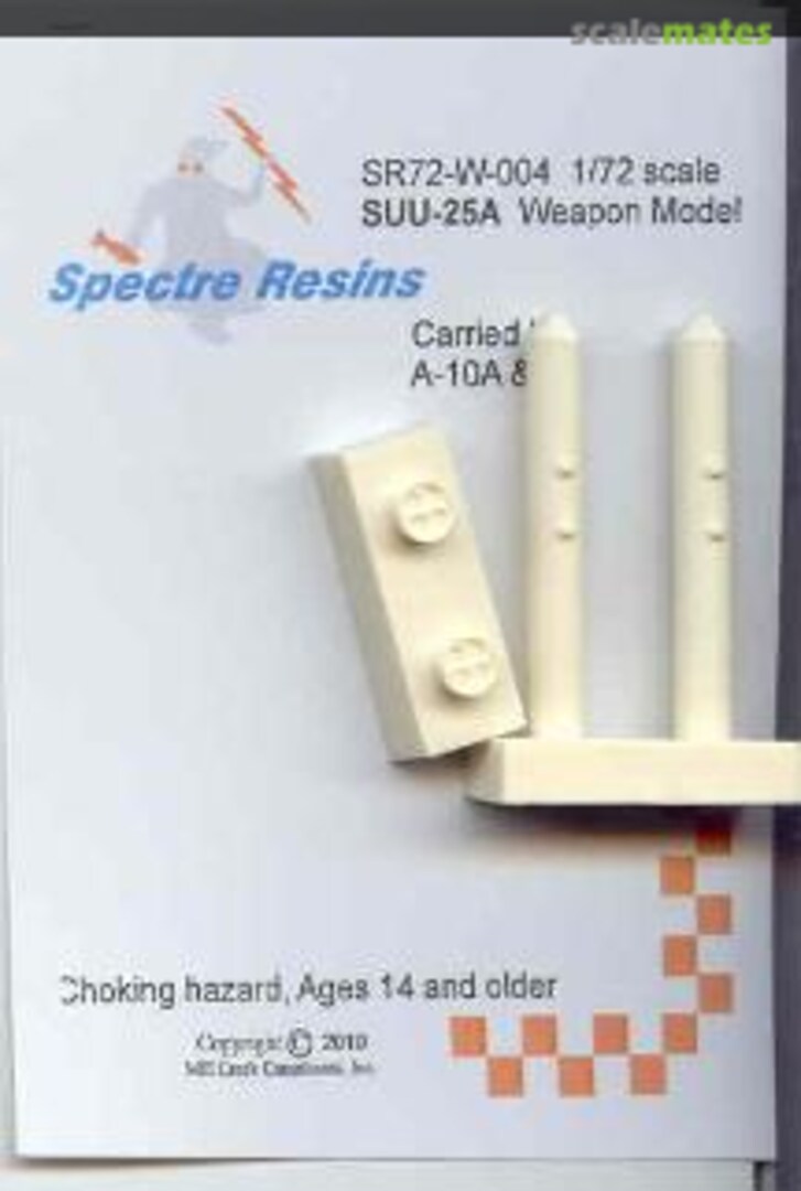 Boxart SUU-25F/A Flare Pod [2/pkg] SR72-W-004 Spectre Resins