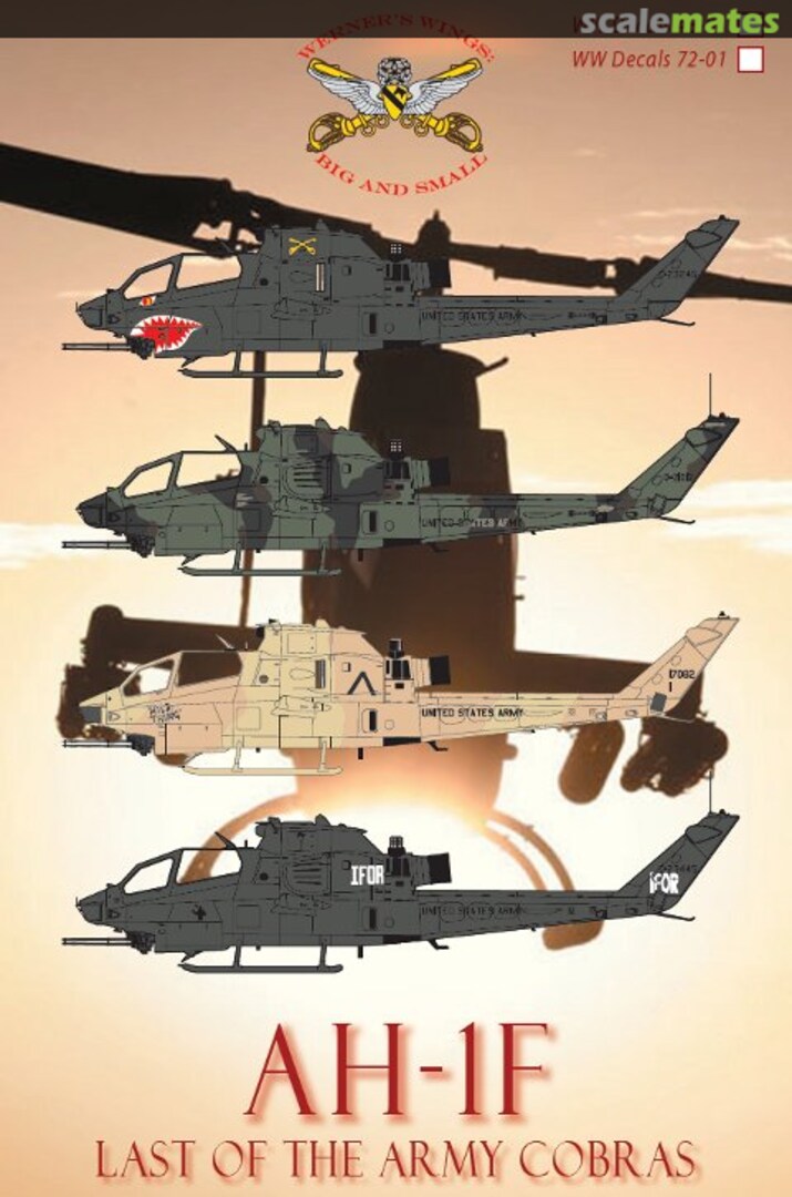 Boxart AH-1F Last of the Army Cobras WW Decals 72-01 Werner's Wings Boxart AH-1F Last of the Army Cobras WW Decals 72-01 Werner's Wings