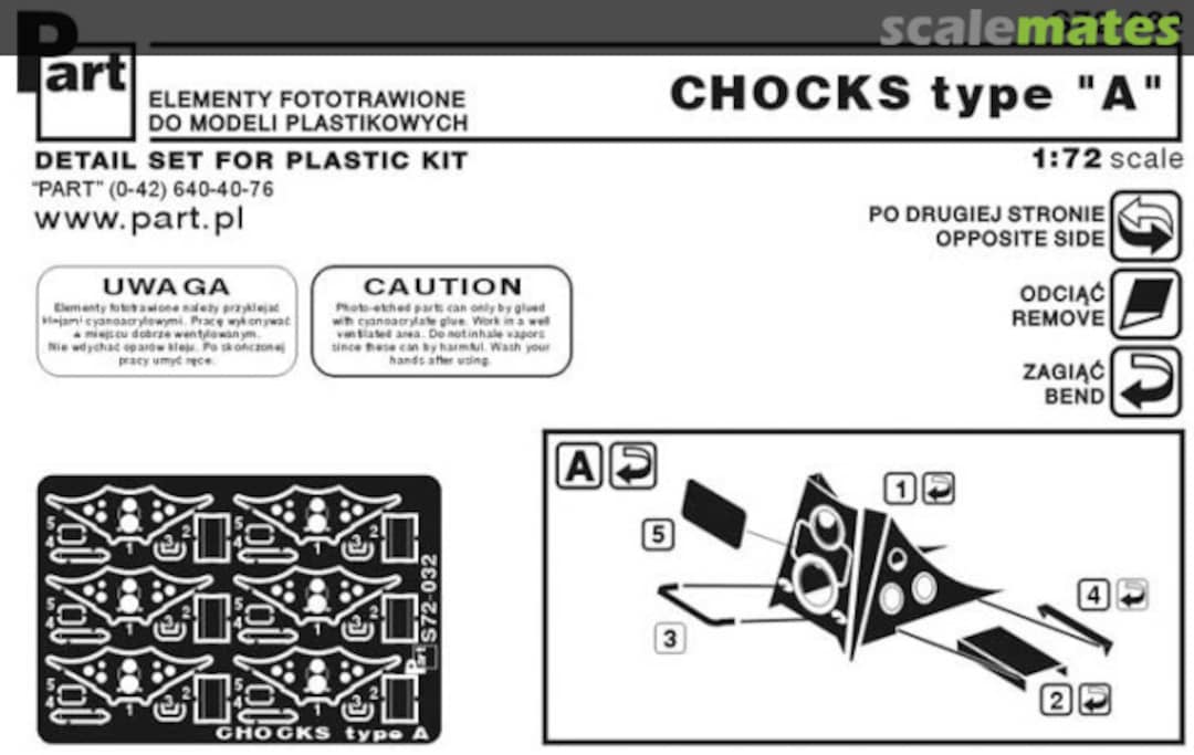 Boxart Chocks type "A" S72-032 Part Boxart Chocks type "A" S72-032 Part