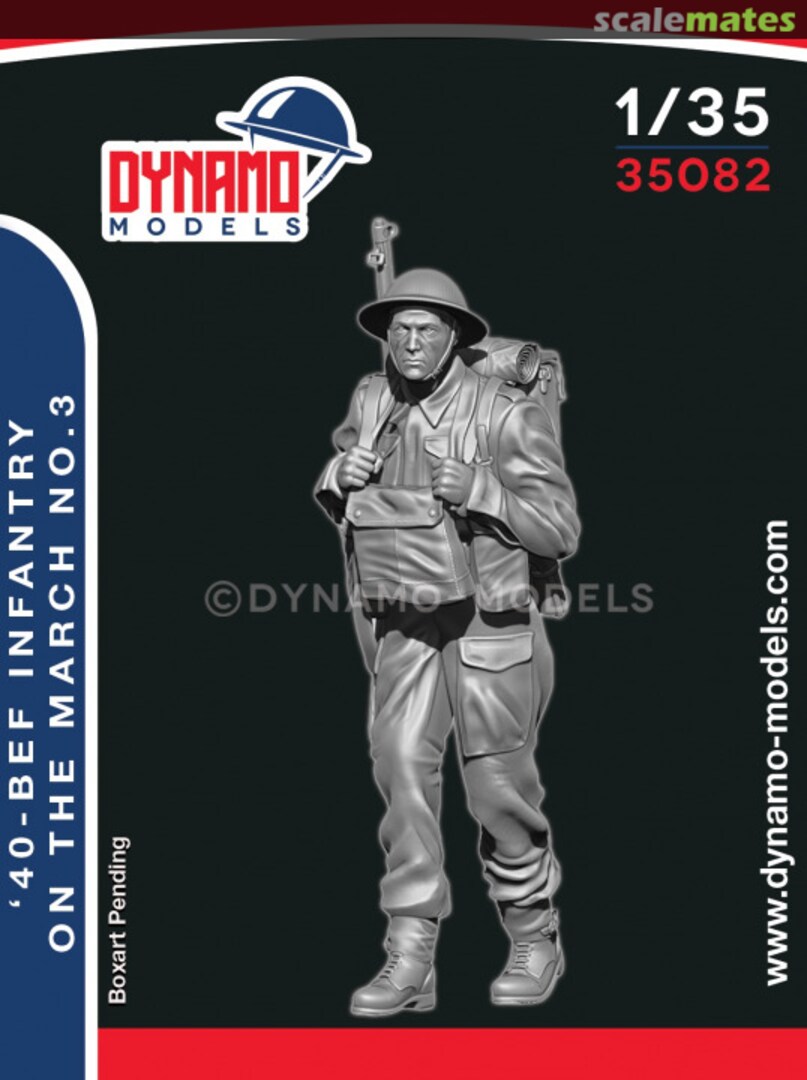 Boxart '40 - BEF Infantry Marching No.3 35082 Dynamo Models