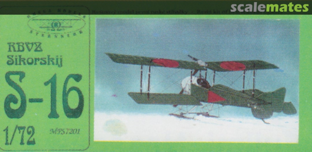 Boxart RBVZ Sikorskij S-16 MPS 7201 Omega Models Boxart RBVZ Sikorskij S-16 MPS 7201 Omega Models