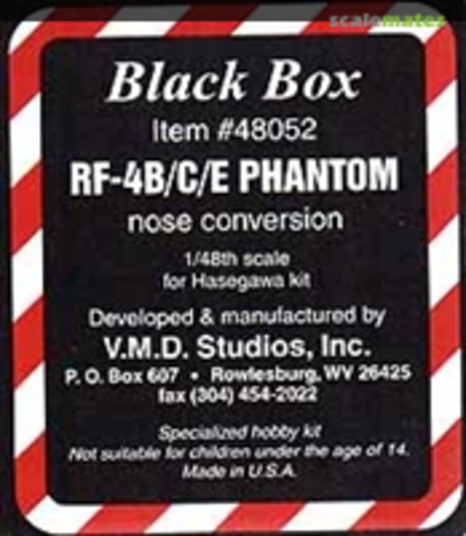 Boxart McDonnell Douglas RF-4B/C/E Phantom Nose Conversion 48052 Black Box Boxart McDonnell Douglas RF-4B/C/E Phantom Nose Conversion 48052 Black Box