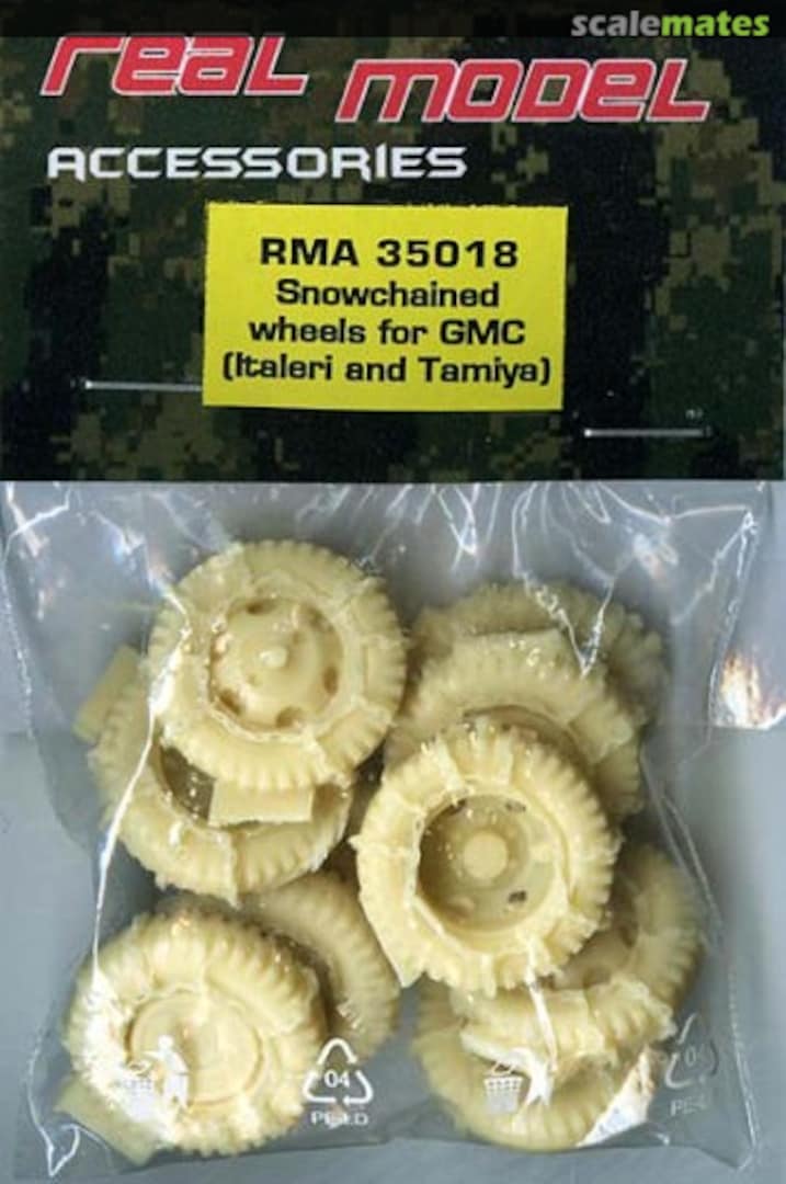 Boxart Snowchained wheels for GMC RMA35018 Real Model Boxart Snowchained wheels for GMC RMA35018 Real Model