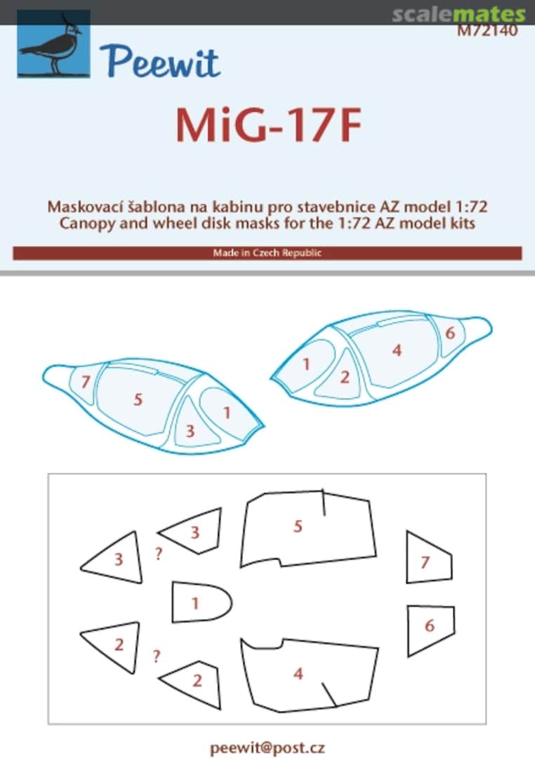 Boxart Mikoyan MiG-17F M72140 Peewit Boxart Mikoyan MiG-17F M72140 Peewit