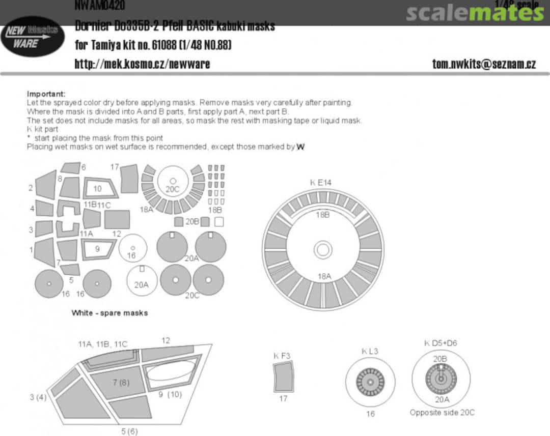 Boxart Dornier Do 335B-2 Pfeil BASIC kabuki masks NWAM0420 New Ware Boxart Dornier Do 335B-2 Pfeil BASIC kabuki masks NWAM0420 New Ware