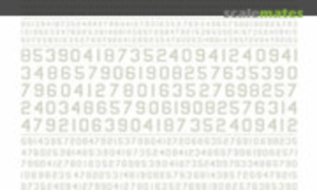 No 45° USA Gothic Numbers White (Woodland Scenics MG747) MG747