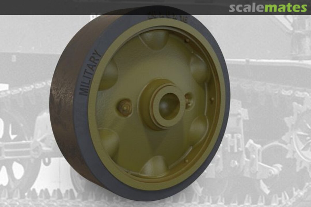 Boxart US LIGHT TANK M5A1/M8 HMC STAMPED ROADWHEELS SET B 35004 Fury Models Boxart US LIGHT TANK M5A1/M8 HMC STAMPED ROADWHEELS SET B 35004 Fury Models