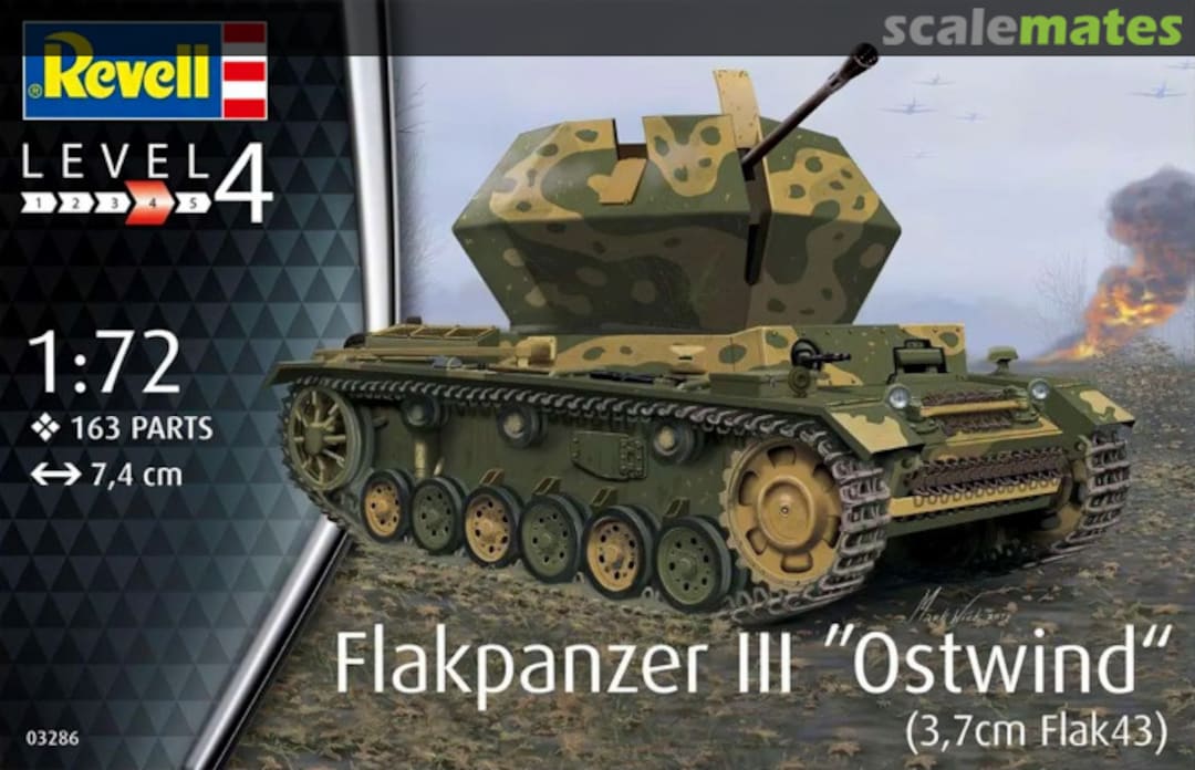 Boxart Flakpanzer III ‘Ostwind‘ 03286 Revell Boxart Flakpanzer III ‘Ostwind‘ 03286 Revell