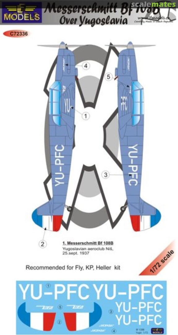 Boxart Messerschmitt Bf 108B C72336 LF Models Boxart Messerschmitt Bf 108B C72336 LF Models
